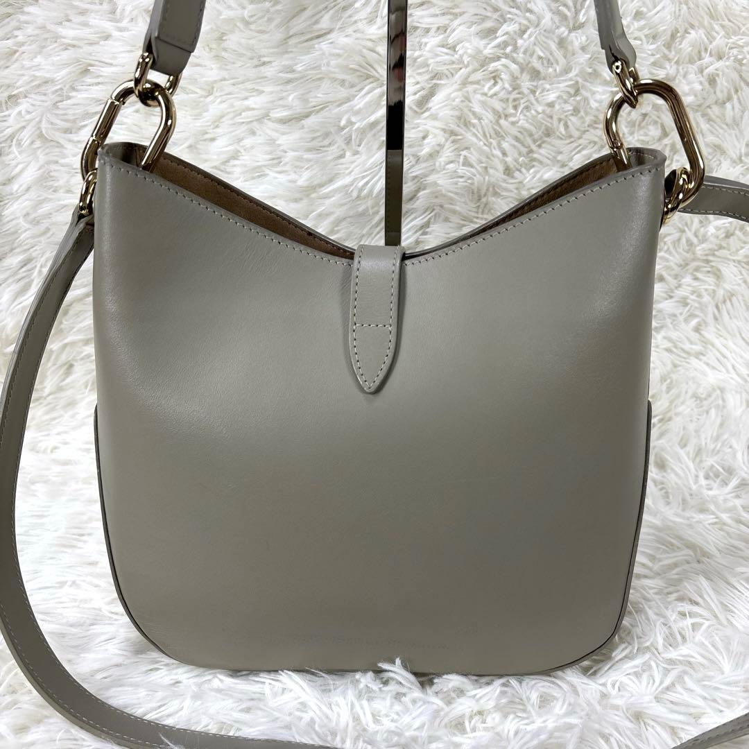 FURLA シレナ　ホーボーバッグM 2WAY ショルダーバッグ　グレージュ