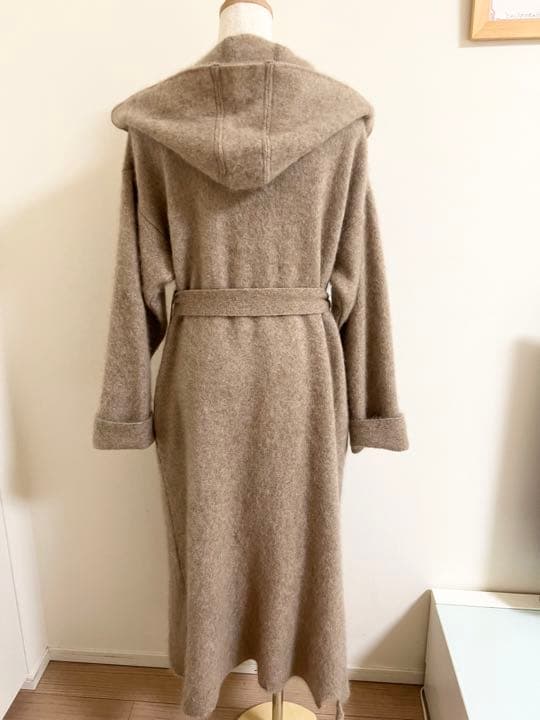 Vandori カシミヤ100％ ニットガウンコート ロング ベージュ