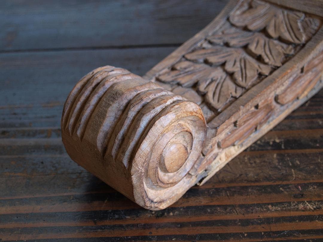 ssx2673___木彫刻 コーベル コンソールウォールシェルフ/K049