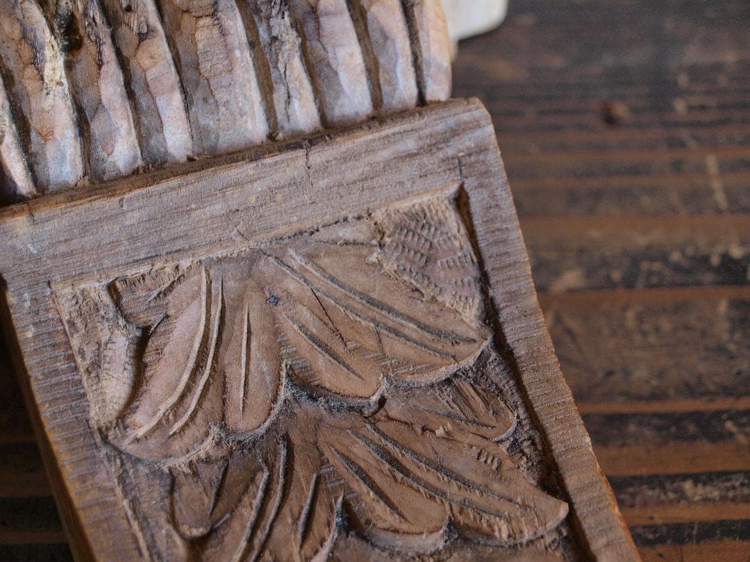 ssx2673___木彫刻 コーベル コンソールウォールシェルフ/K049