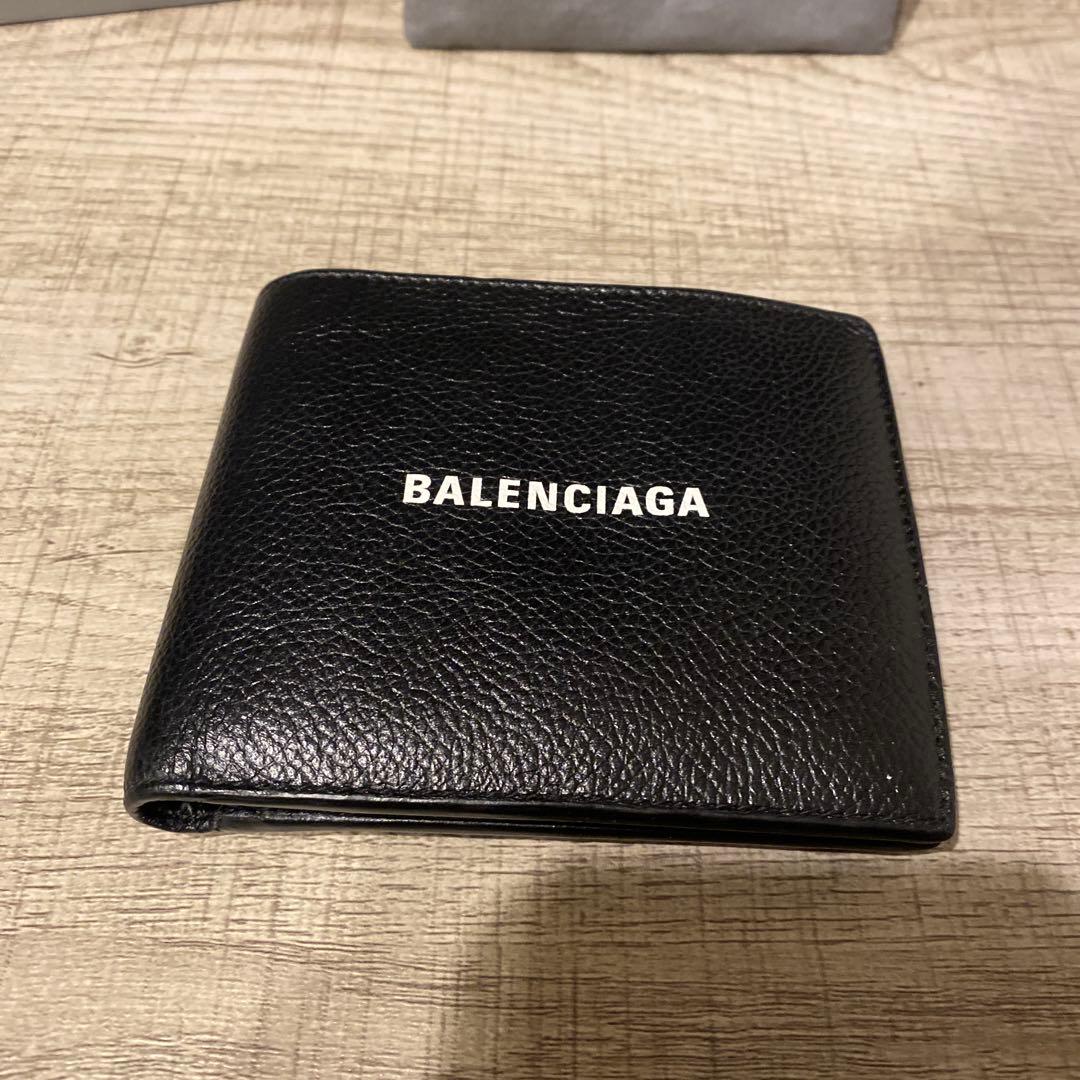 か*ん様 BALENCIAGA ブラック 二つ折り財布