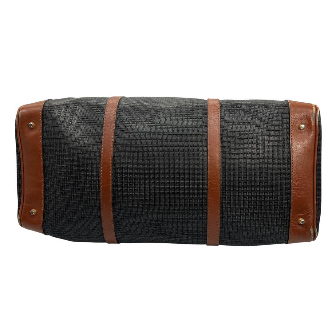 【美品】バリー ボストンバッグ 大容量 旅行カバン ビジネス 出張 黒×茶