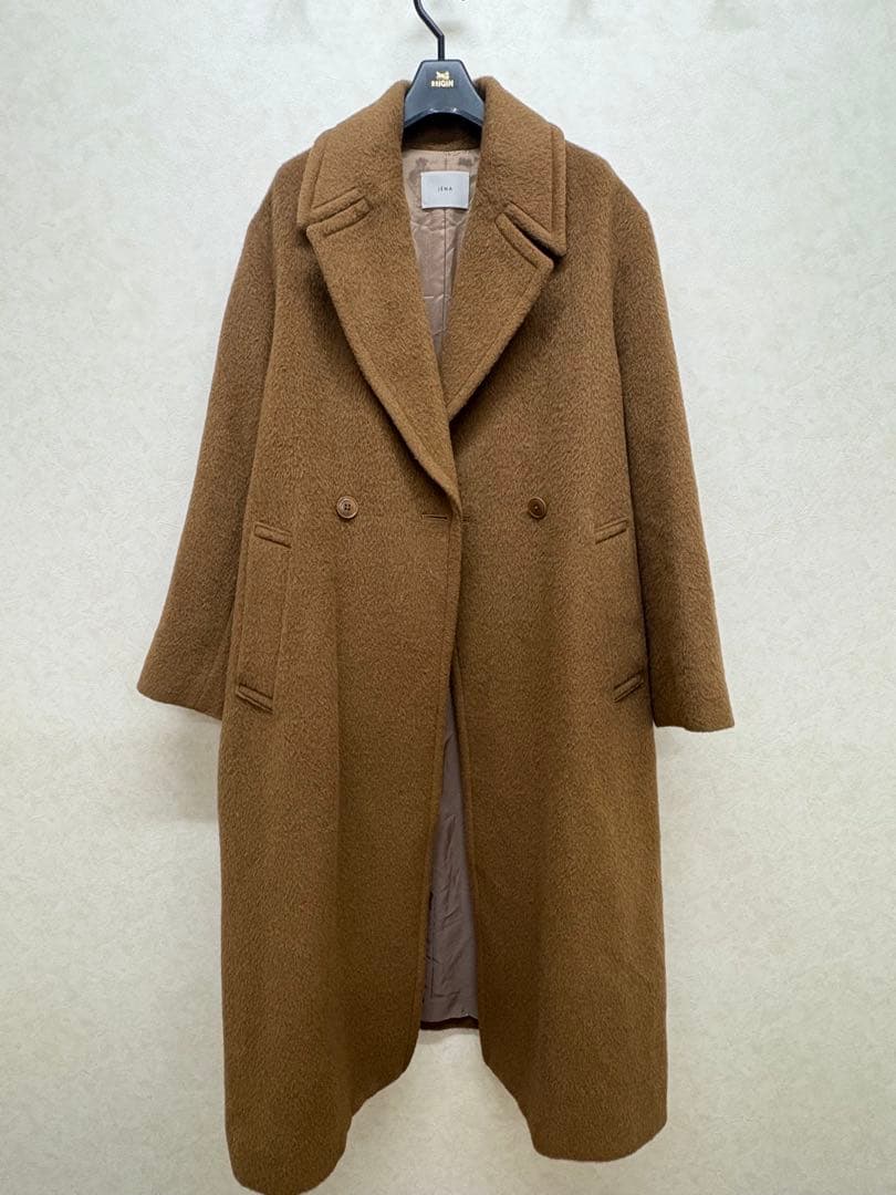 美品　IENA イエナ チェスターコート キャメル　38 　アルパカ　ベルト付き