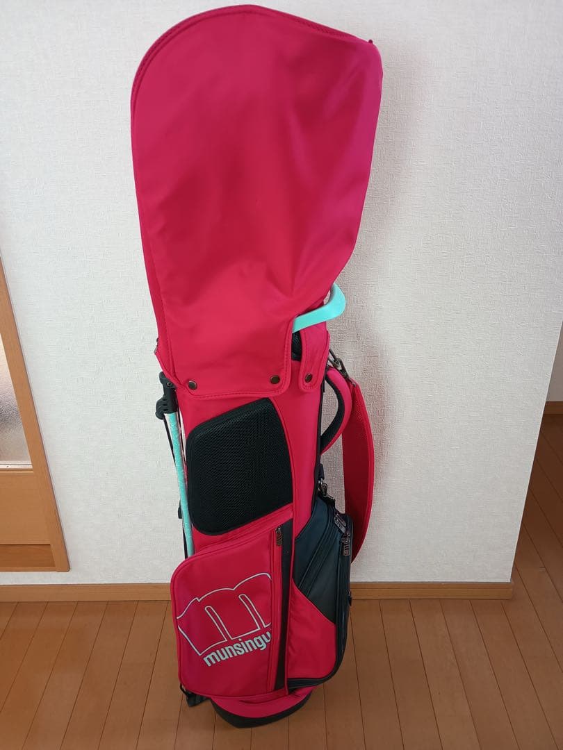 美品 munsingwear ゴルフバッグ スタンド付