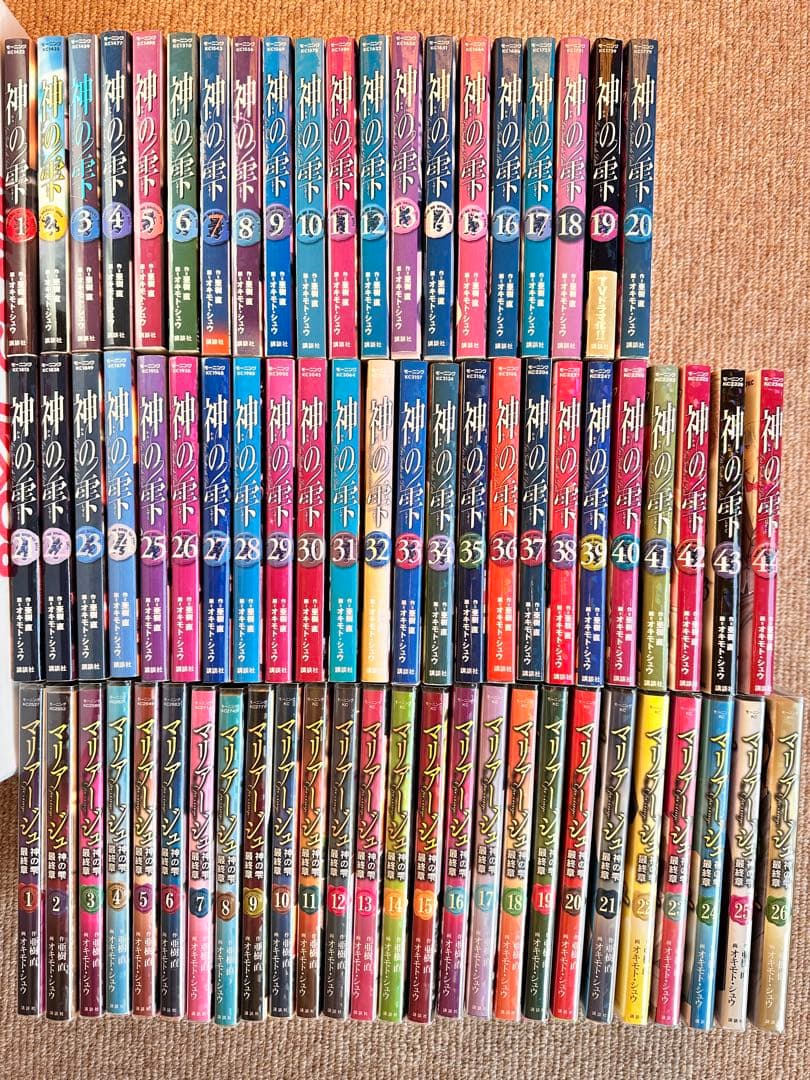 【70冊セット】神の雫 全44巻＋マリアージュ全26巻　漫画全巻セット70冊