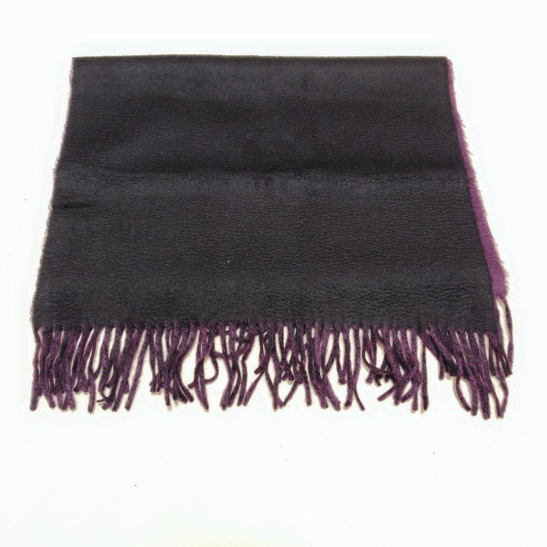 ストール　ビキューナ混　ショール　カシミア　フリンジ　ブラック　高級素材　希少