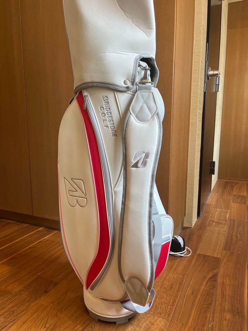 ブリヂストン キャディバッグ ホワイト/ピンク