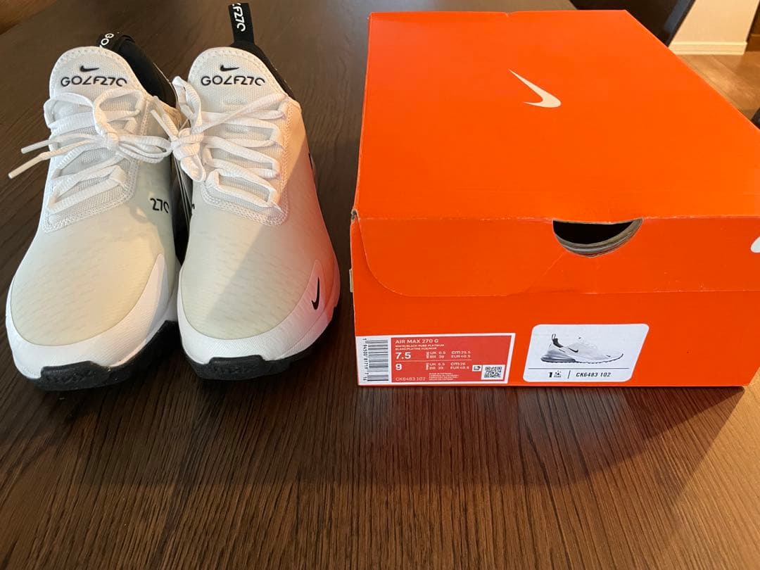 シューズ(男性用) Nike Air Max 270 Golf \"White