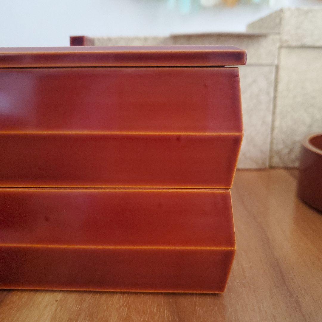 未使用★飛騨春慶塗 漆塗り 円形容器 箱付き