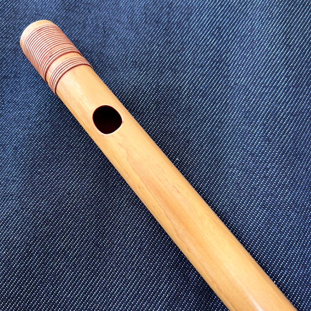 篠笛 音吉屋ふえ工房 梅花 7本調子 唄用 天地籐巻