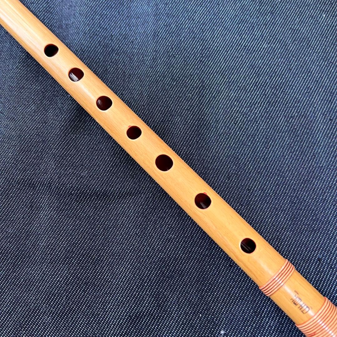 篠笛 音吉屋ふえ工房 梅花 7本調子 唄用 天地籐巻