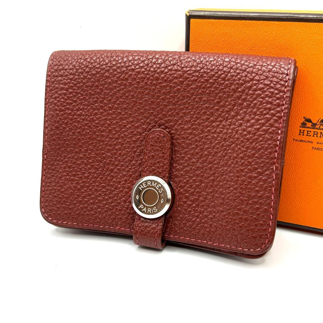 【新品に近い】エルメス HERMES ドゴン ミニ カードケース ケース