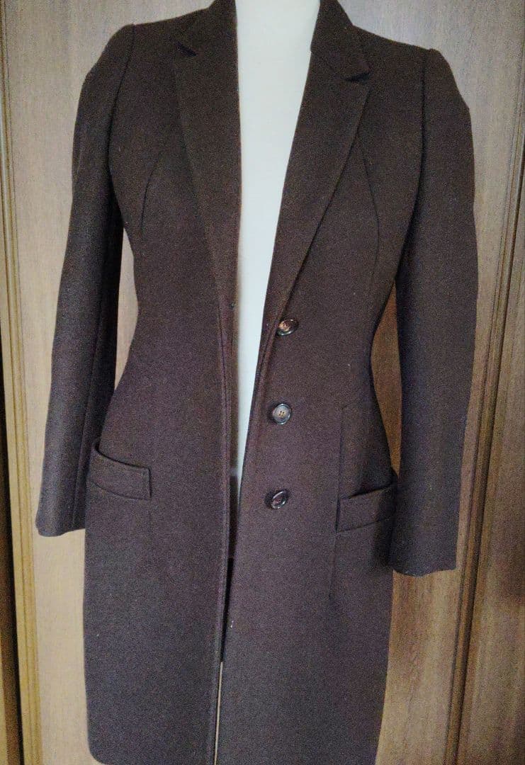 GIVENCHY ジバンシー　ブラウン チェスターコート