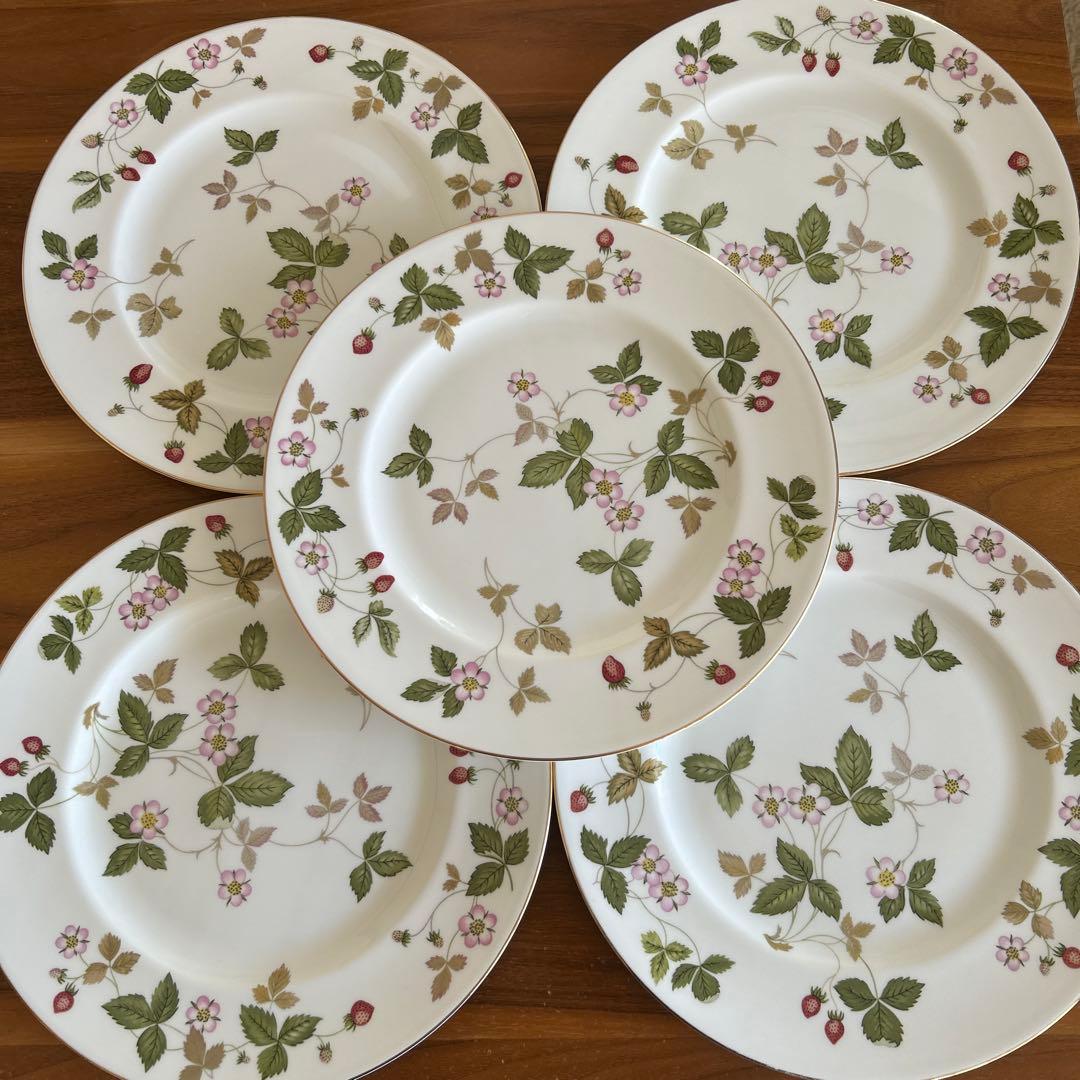  Wild Strawberry 皿 5枚セット