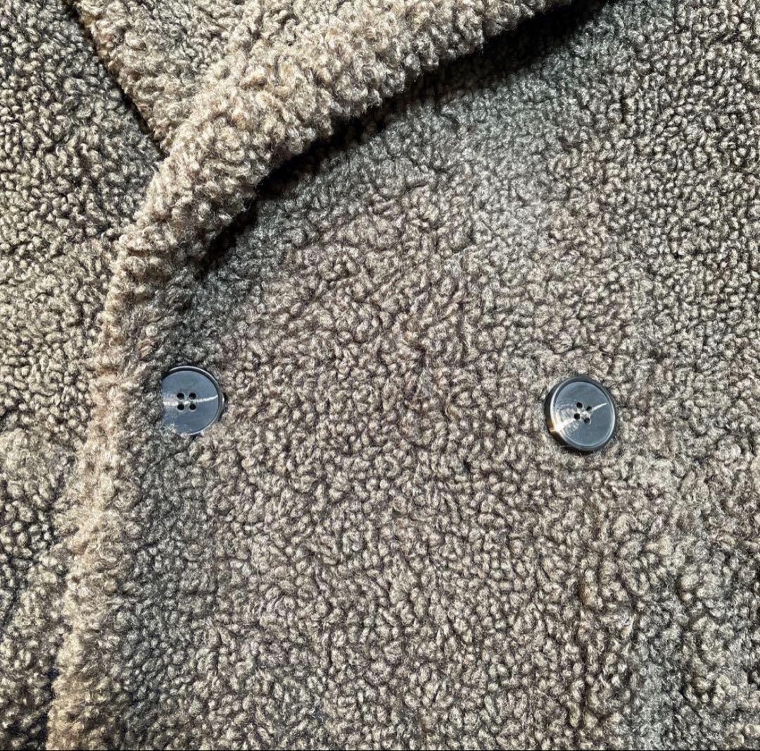 完売品美品ZARA ザラ ボアロングコート テディベアコート ダークブラウン　S