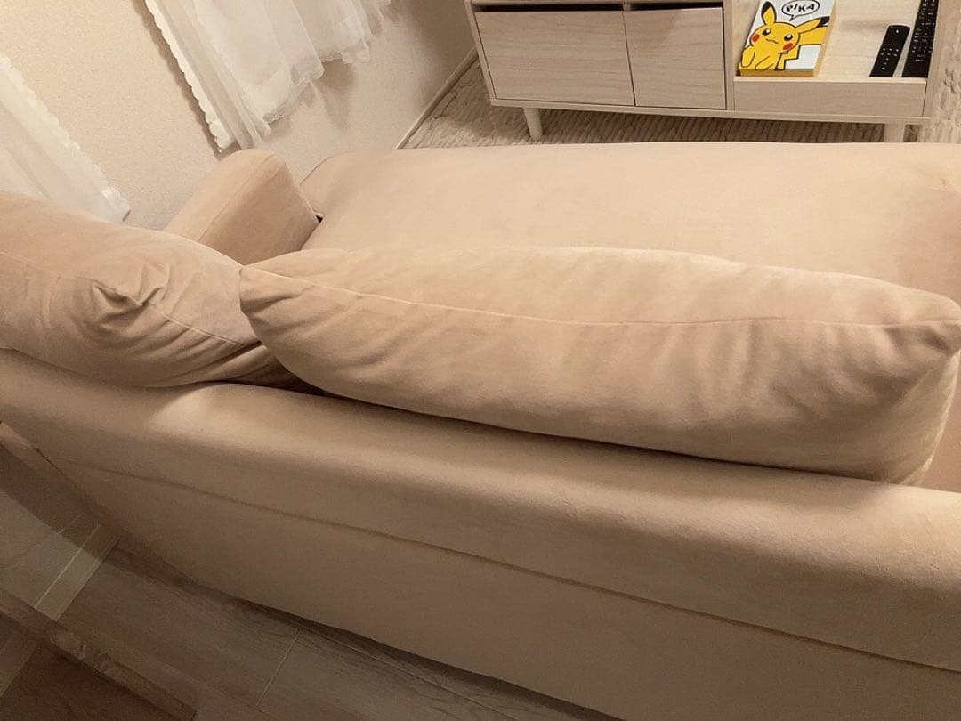 タ*マ様 【最終値下げ】LOWYA ベージュ 2人掛けソファ