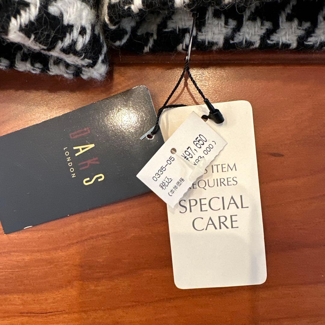 DAKS ハウンドトゥース柄 チェスターコート 38