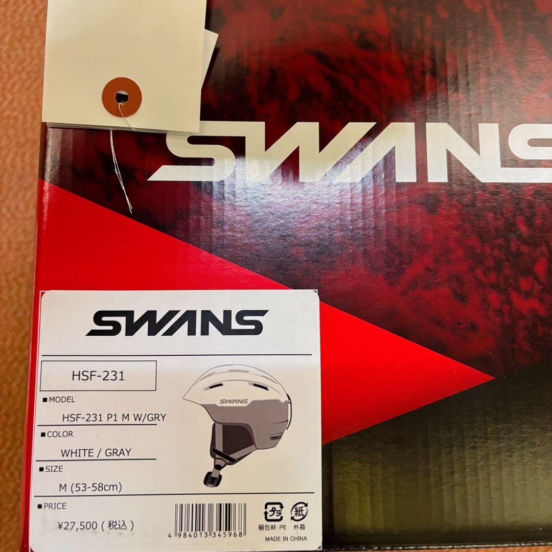 SWANS HSF-231 P1 M W/GRAY ヘルメット