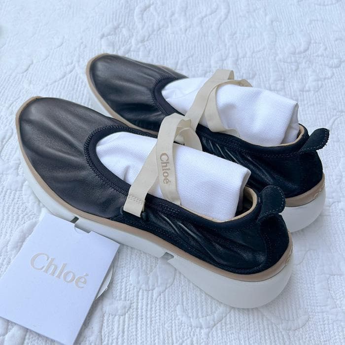 あ*み様 Chloe クロエのバレエシューズ　38　24.5cm　スニーカー ロ