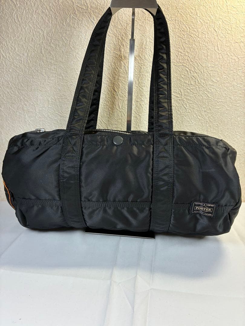 [未使用級] PORTER タンカー ドラムバッグ ミニボストン L