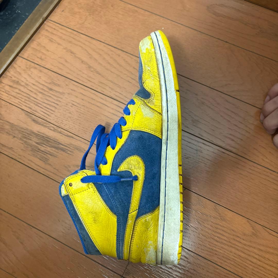 Nike Air Jordan 1 Retro 27.5cm イエロー/ブルー