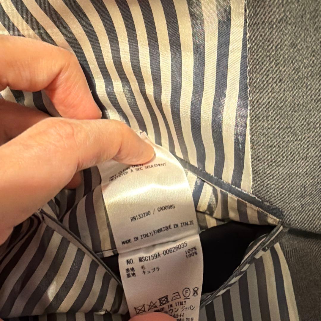 THOM BROWNE グレー スーツ ネクタイ付き