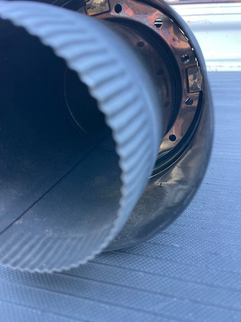 ホンマ 製作所 二重煙突 黒耐熱 106mm