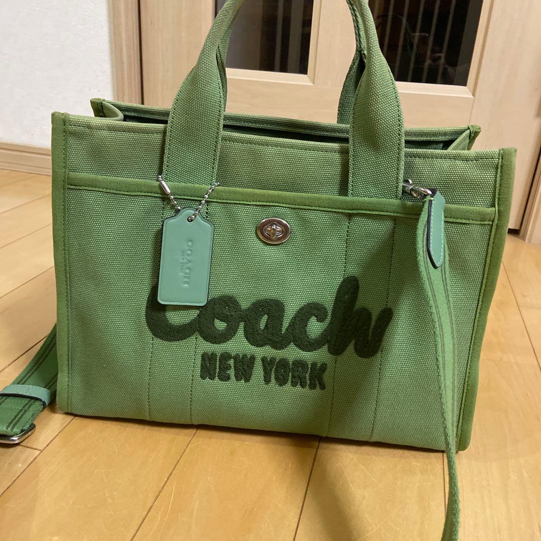 COACH コーチ　カーゴトートバッグ　ショルダーストラップ付き