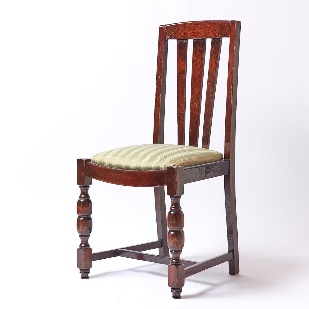 【surf】イギリス製アンティークチェア 1脚④(座面張替済)