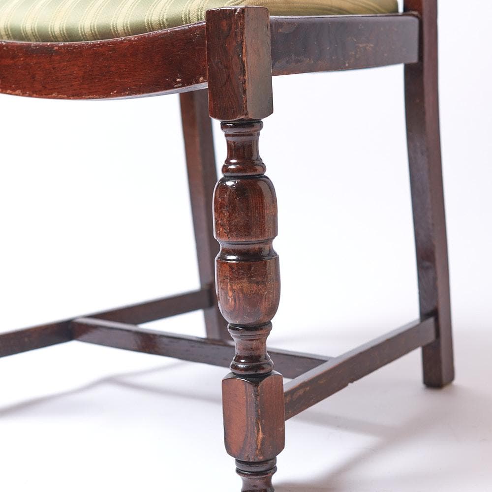 【surf】イギリス製アンティークチェア 1脚④(座面張替済)