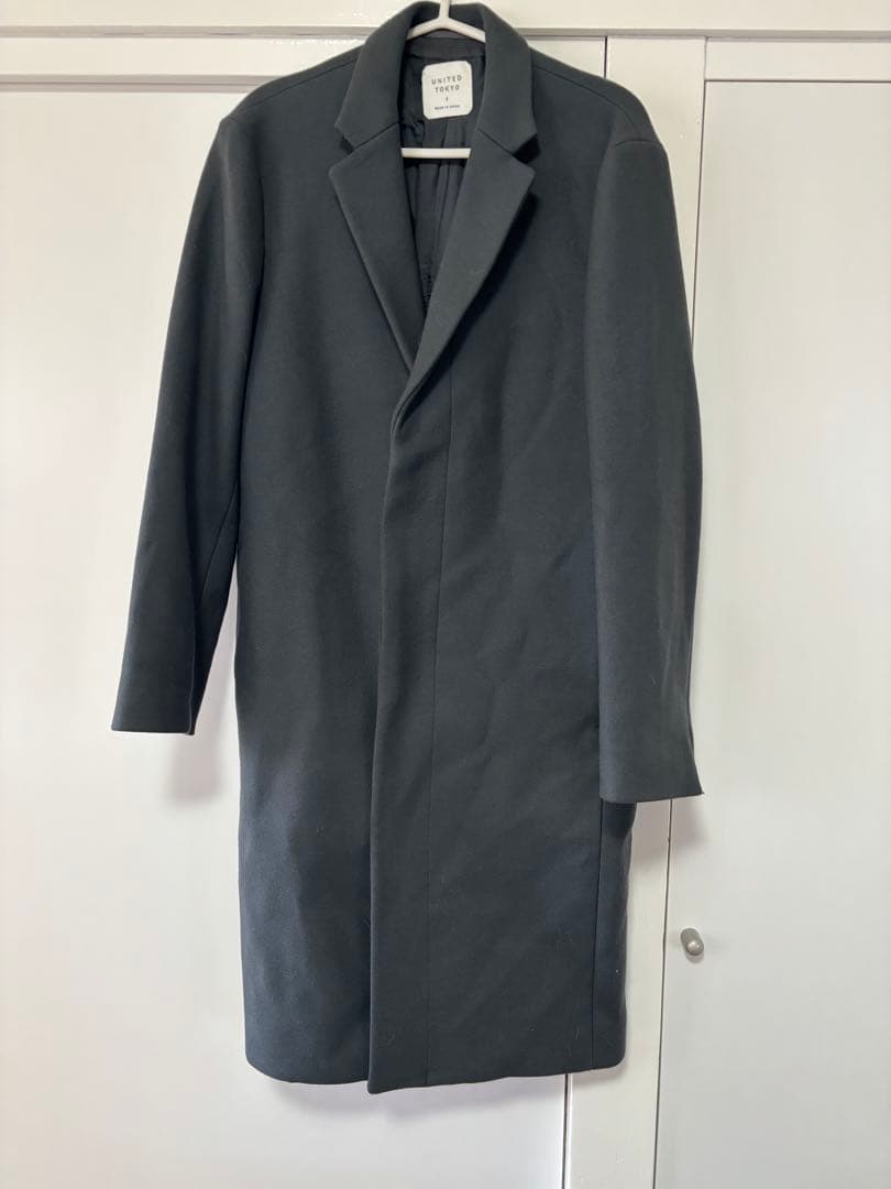 UNITED TOKYO 超撥水スーパー140Sチェスターコート　グレー