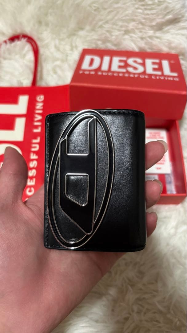 DIESEL 三つ折り財布 黒
