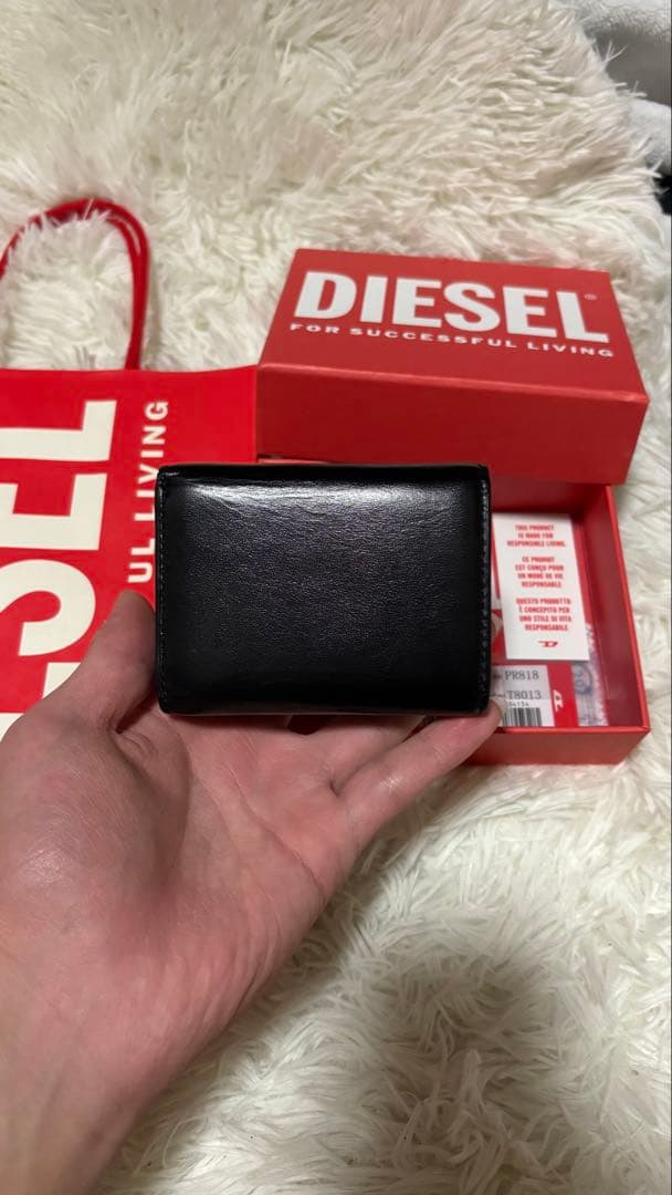 DIESEL 三つ折り財布 黒