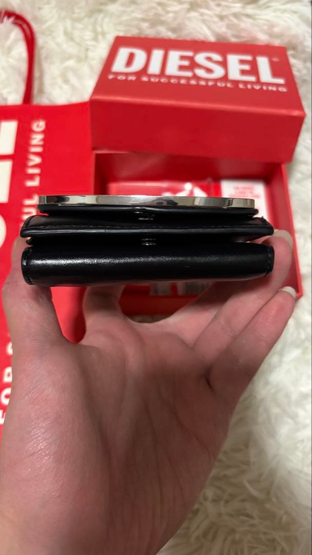 DIESEL 三つ折り財布 黒