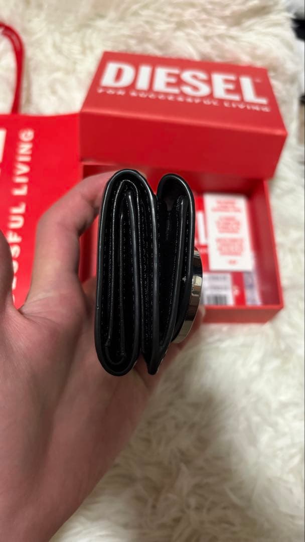 DIESEL 三つ折り財布 黒