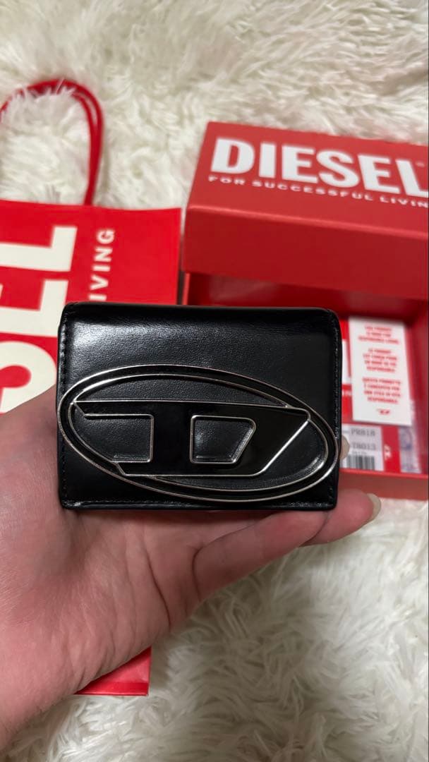 DIESEL 三つ折り財布 黒
