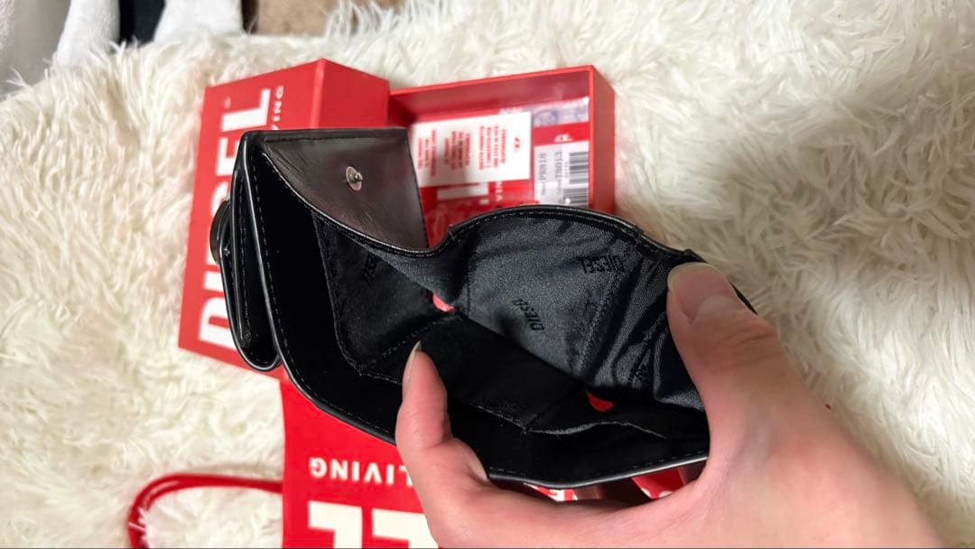DIESEL 三つ折り財布 黒