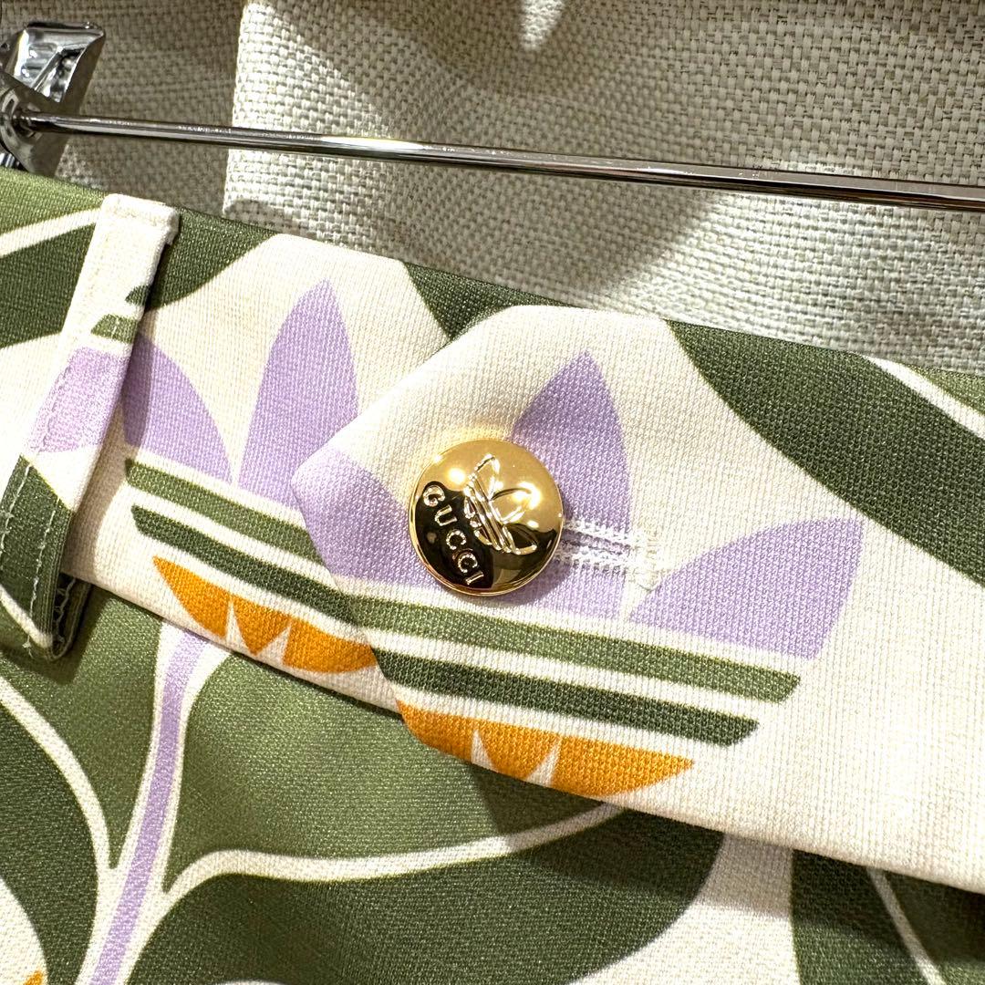 ☆極美品☆GUCCI×Adidas トレフォイルプリントショートパンツ 44