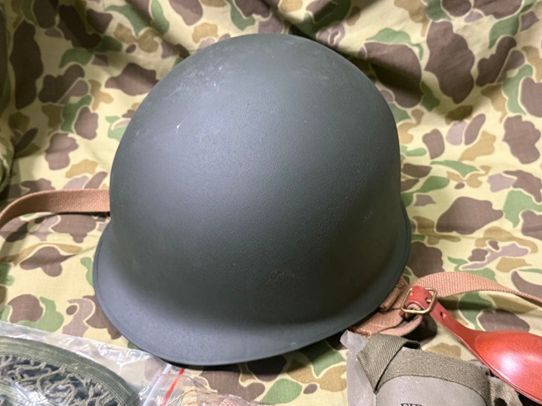 WWⅡ 米軍 M1C空挺隊用ヘルメットセット（レプリカ）サバゲ　101空挺隊