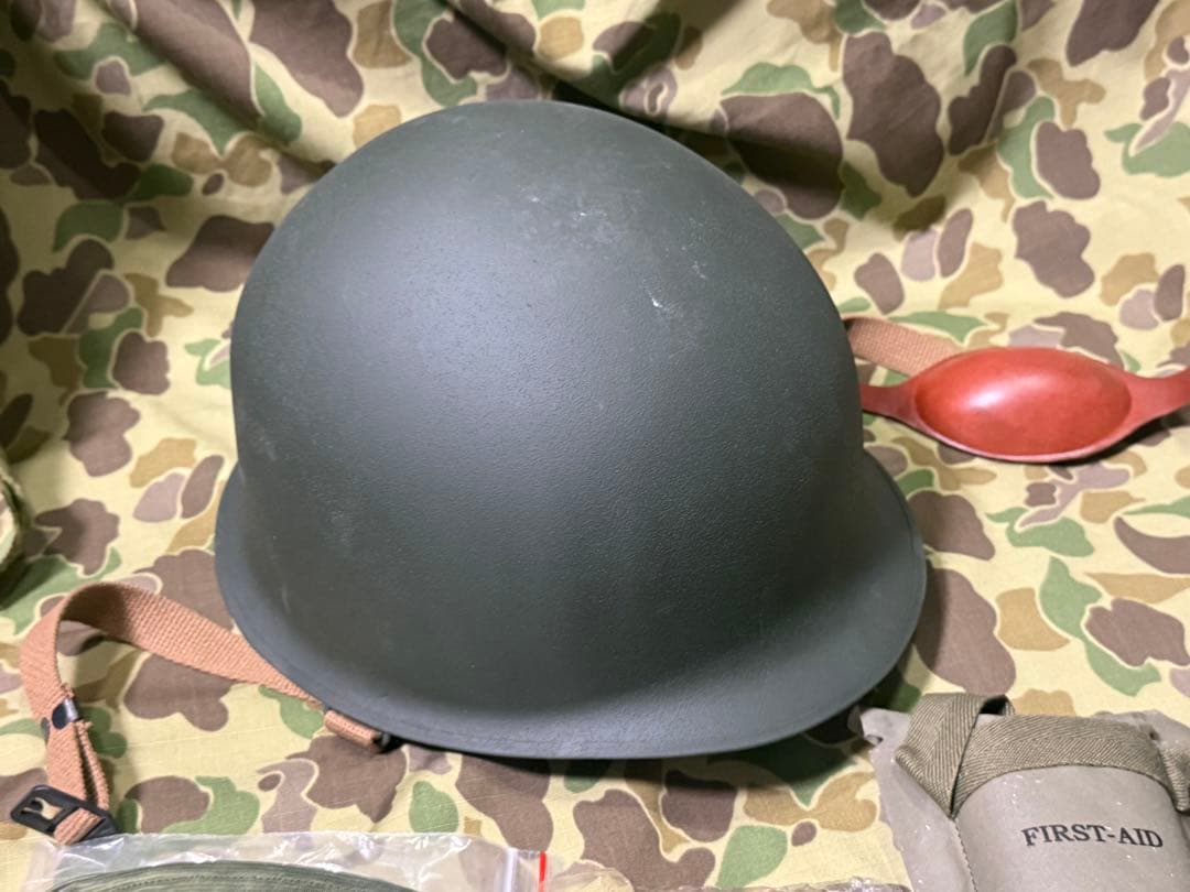 WWⅡ 米軍 M1C空挺隊用ヘルメットセット（レプリカ）サバゲ　101空挺隊