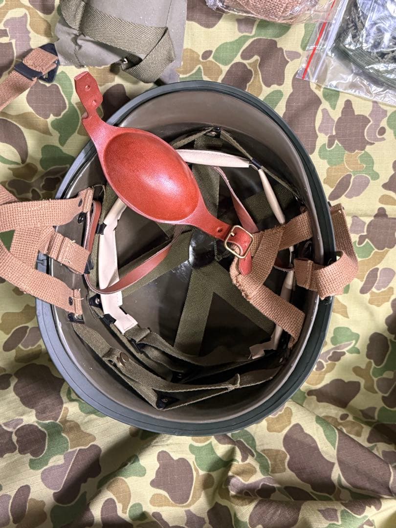 WWⅡ 米軍 M1C空挺隊用ヘルメットセット（レプリカ）サバゲ　101空挺隊