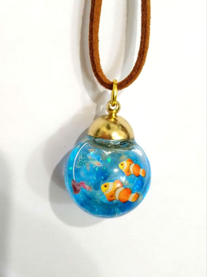 ❤️チャルメラ❤️星の海　小さな水族館　Sea drop✩。°ネックレス