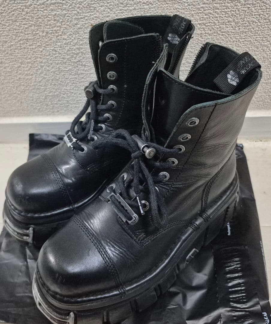 こ*こ様 正規品 New Rock ニューロック レザーミドルブーツ サイズ38