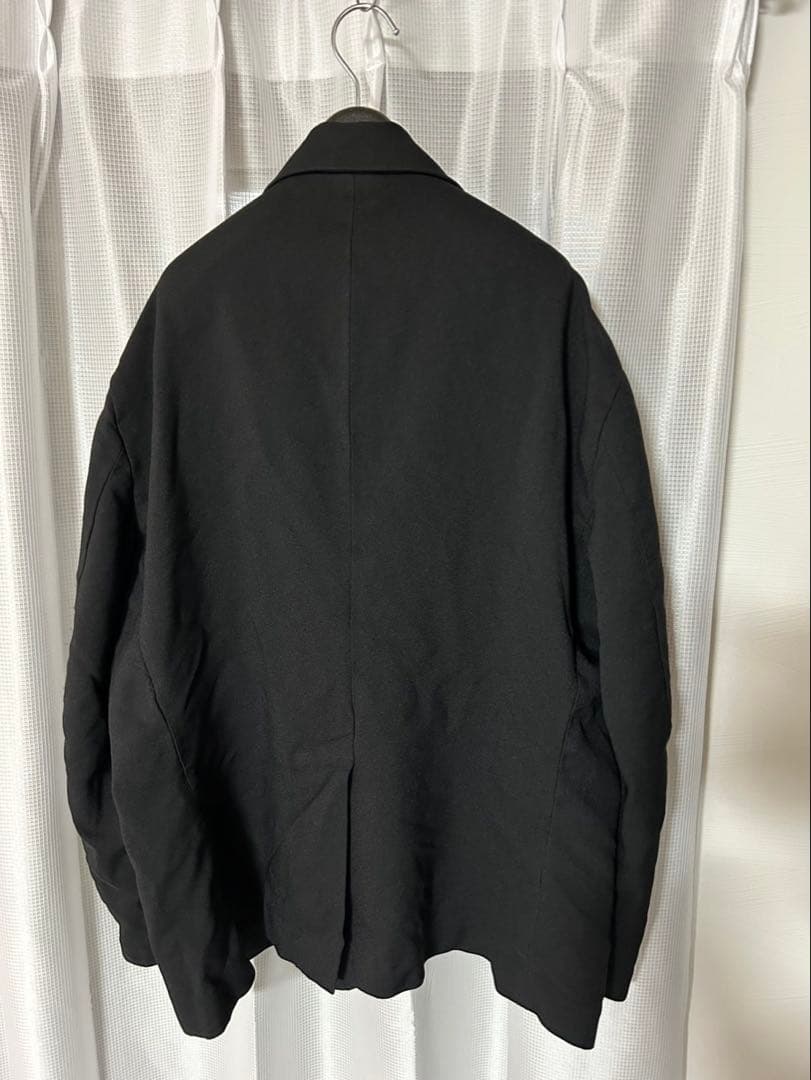 24SS ブラックコムデギャルソン オーバーサイズジャケット ポリエステル縮絨