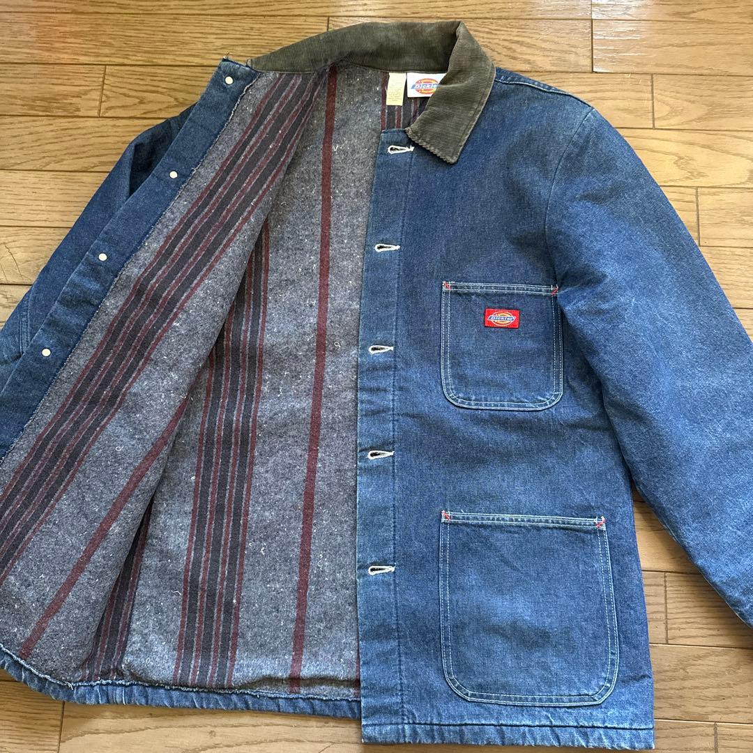 DICKIES ディッキーズ　デニムカバーオール 裏ブランケット　サイズ　38