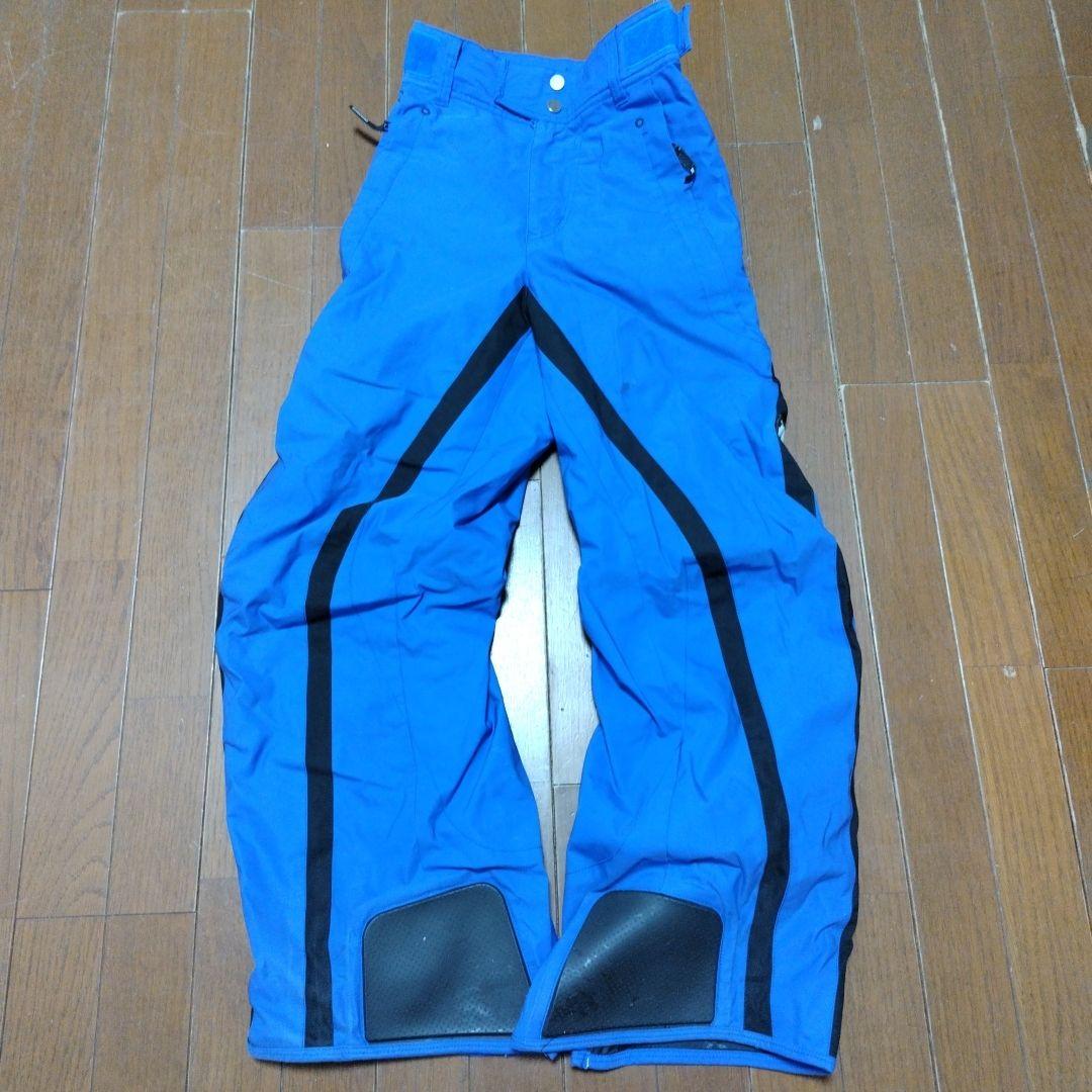 OGASAKA スキーウェア(デサント製)　上XS　下S　ホワイト×ブルー