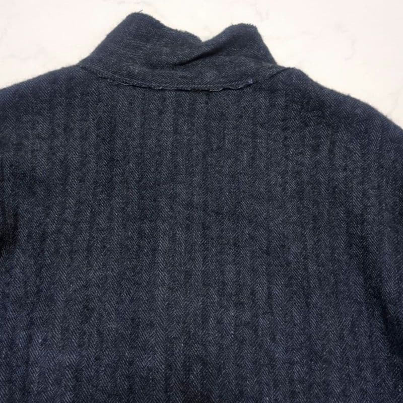 pas de calais✨️リネン ウール ヘリンボンジャケッ ト ゆったり❁