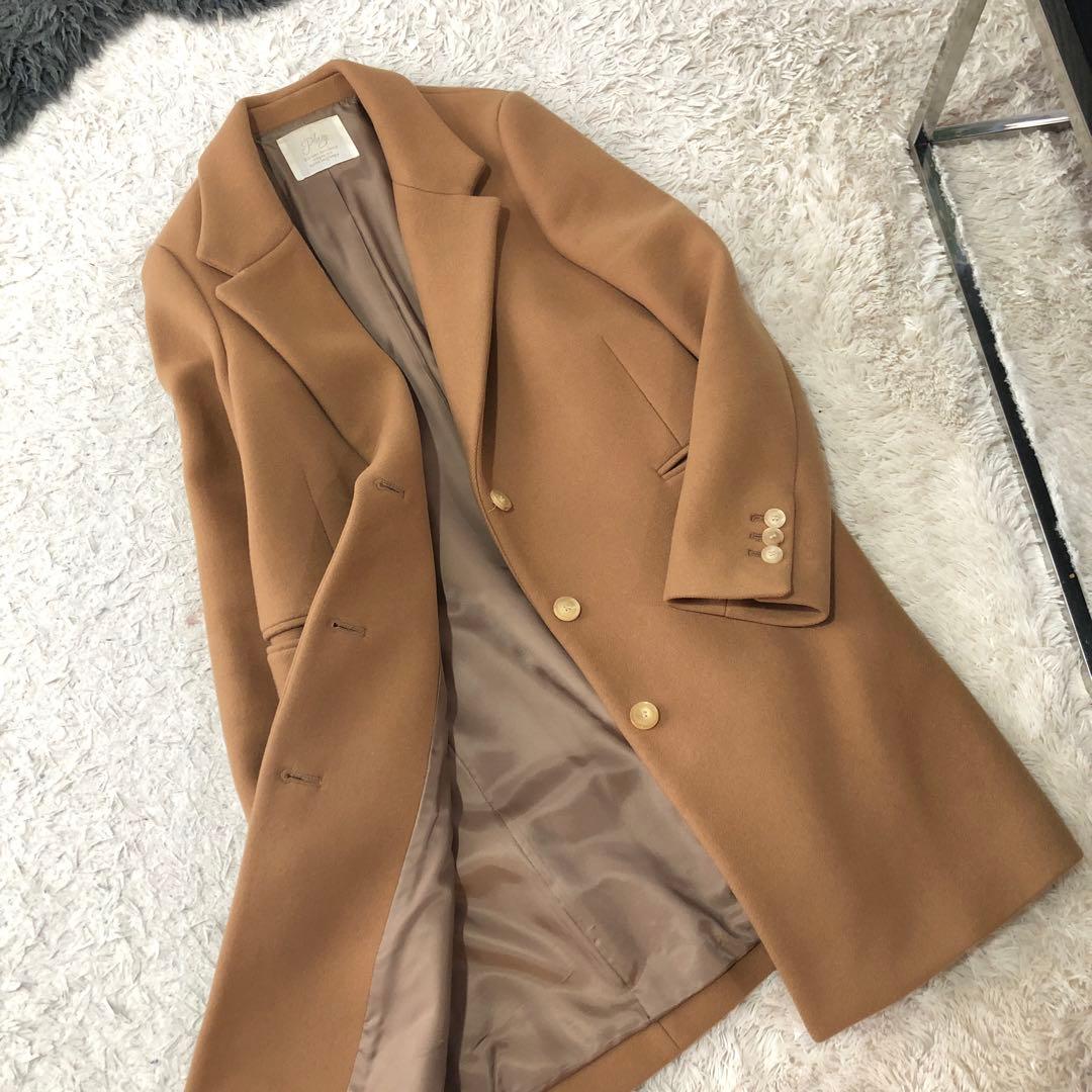 №333 Plage プラージュ希少サイズ　チェスターコート キャメル　XS