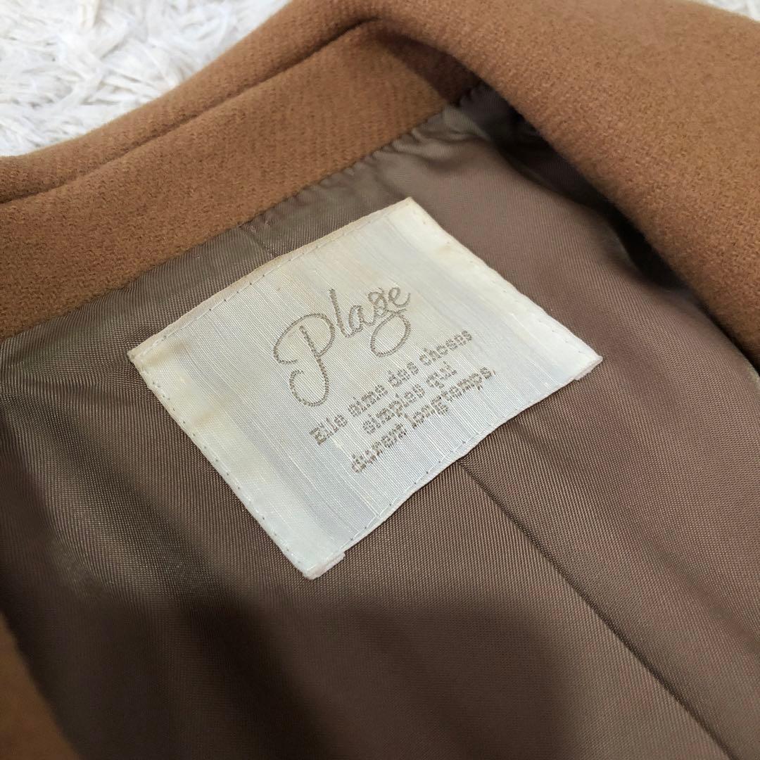 №333 Plage プラージュ希少サイズ　チェスターコート キャメル　XS
