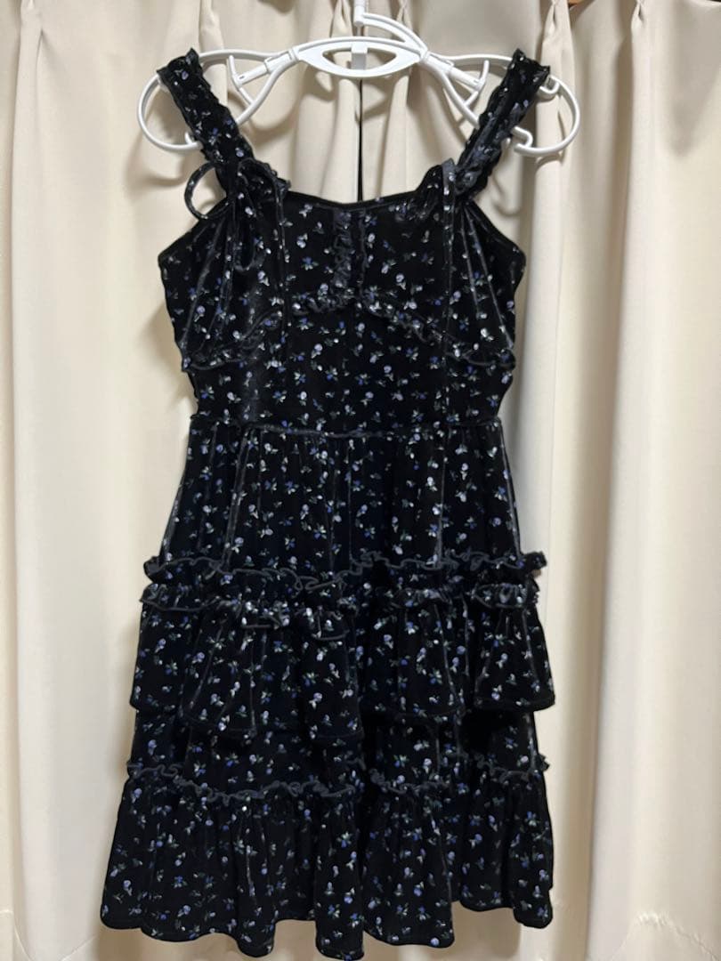 メリージェニー コルセットベロアフレアミニワンピース ミックス